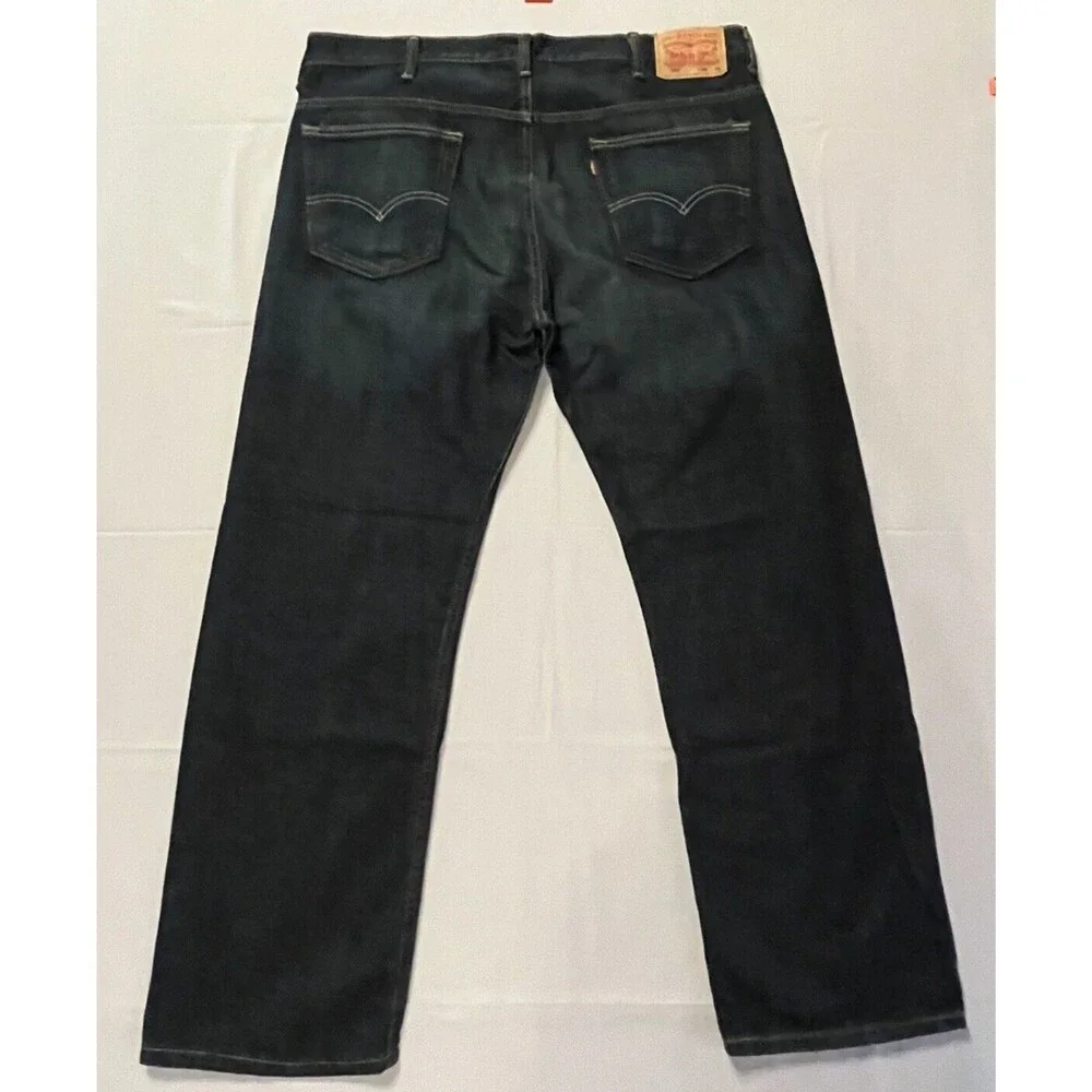 Levi's 569 Jeans Size 38x32 Blue Loose Straight Dark Wash Denim Pants Baggy
